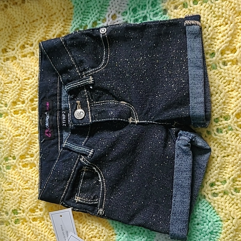 Kids sparkly Jordache denim shorts